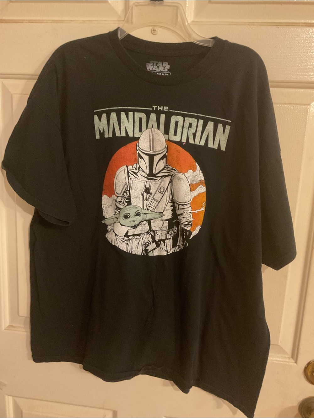 STAR WARS “The Mandalorian Graphic Tee - Black MAD ENGINE 2X distressed graphic
